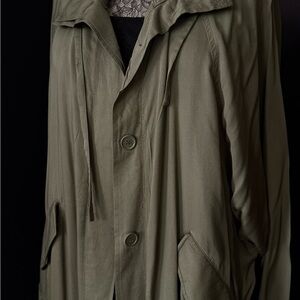 Forever Fabric Women Khaki Trench Jacket